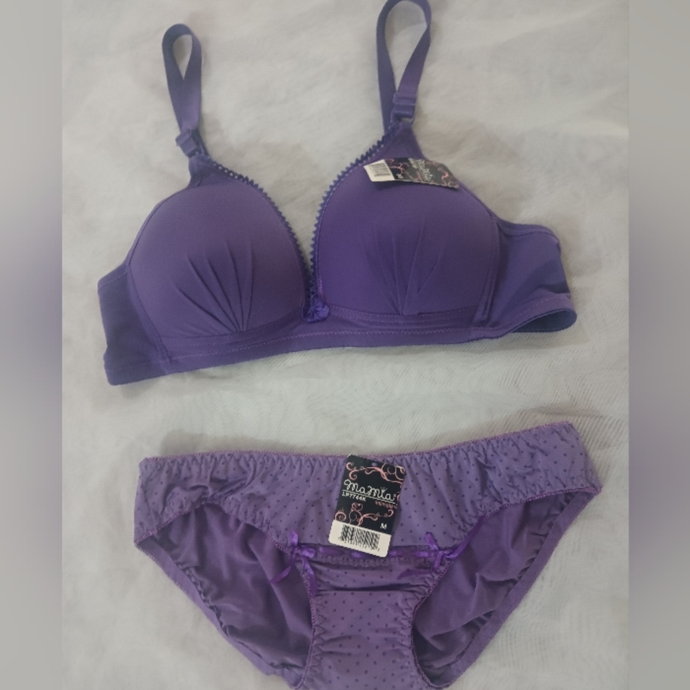 Mamia Purple Bra and Panty Set